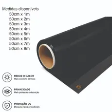 Insulfilm Película Fumê 50cm G5 G20 G35 Automotivo Carro Residencial Privacidade Janela Porta Box
