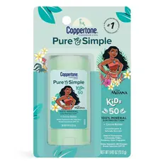 Protetor Solar Mineral Stick para Bebês, Moana, FPS 50, 13.9 g, Coppertone