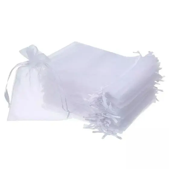 SACO ORGANZA BRANCA 30X40 10 UNIDADES