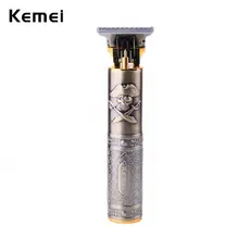 Aparador De Pelos Elétricos Kemei T9 0MM , Máquina De Acabamento De Cabelo