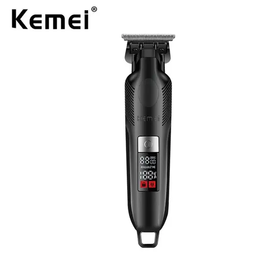 Kemei 2284 Aparador De Cabelo Sem Fio Com Gapped Zero Barbeador Profissional Para Homens Acabamento Máquina De Corte Recarregável