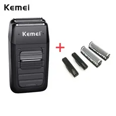 Kemei Km-1102 Barbeador Elétrico / Máquina De Acabamento Com Lâmina Twin / Forte