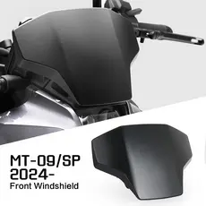 Apto Para YAMAHA MT-09 2024 2025 MT09 SP 09 Nova Motocicleta Esporte Pára-Brisa Viseira De Alumínio Preto Prata