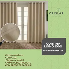 Cortina Linho 100% Blackout - Elegância e Escuridão Total