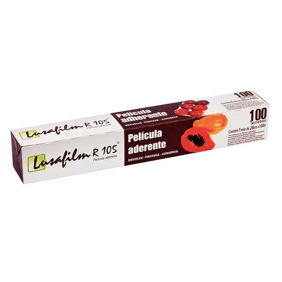 Rolo Bobina Plastica Filme PVC 28x100mts 28cm x 100 Metros