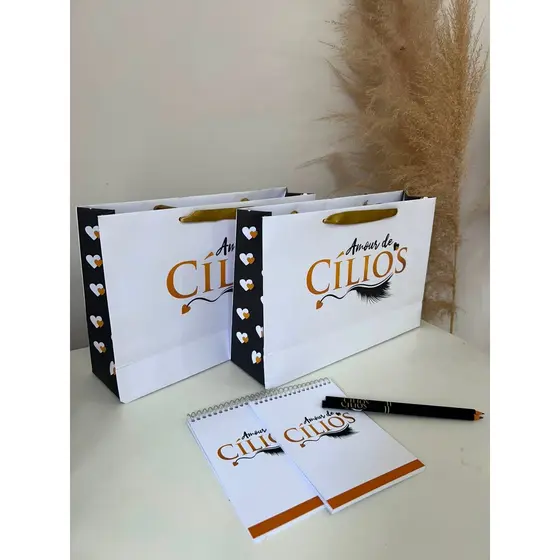 PROMOÇÃO KIT CURSO PERSONALIZADO - SACOLA, LAPIS, BLOCO E CERTIFICADO OPCIONAL