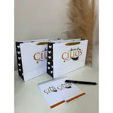PROMOÇÃO KIT CURSO PERSONALIZADO - SACOLA, LAPIS, BLOCO E CERTIFICADO OPCIONAL