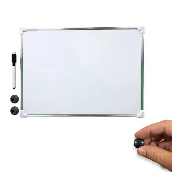 Quadro Branco Lousa 40x30cm Planner Mensal + Caneta + Imã