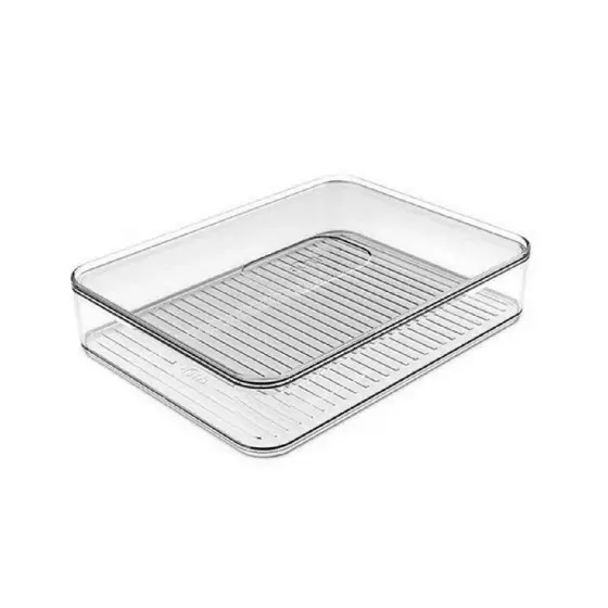 Porta Frios Clear Natural Organizador de Geladeira Resistente Transparente Ou