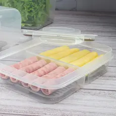 Pote Hermético Porta Frios Com Escorredor 2 Divisórias Queijo Presunto Frutas Legume Plasutil