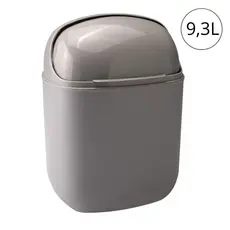 Kit Lixeiras C Tampa Articulável Basculante Flip Top Cozinha Banheiro Plasútil Plástico 9,3L