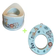 Conjunto Assento Redutor e Urinol Troninho Infantil Penico Mictório Vaso Sanitário