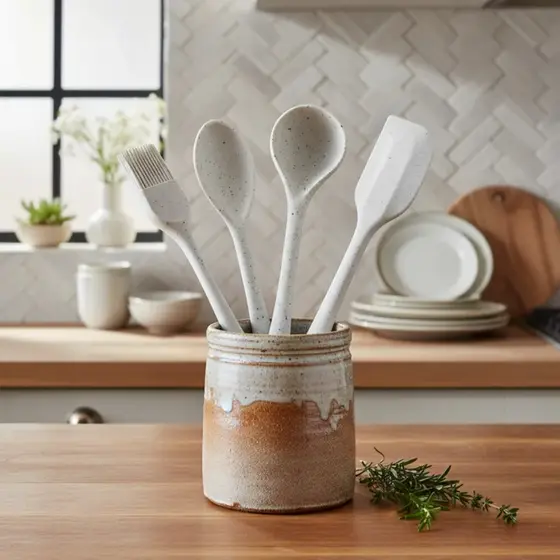 Kit 4 Peças Utensílios Cozinha Silicone Vanilla - Brinox