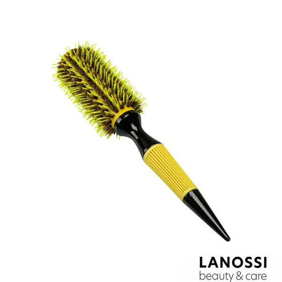 Escova De Cabelo Amarela Profissional Ceramic Thermic Alisadora Lanossi