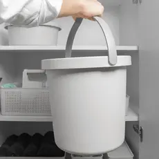 Conjunto Balde E Bacia Resistente Lavanderia Organização Limpeza Lavar Roupas Água Cozinha Casa