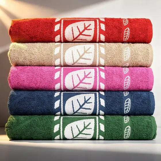 Kit 5 Toalhas de Banho Macia e Grande 70x140cm 100% algodão