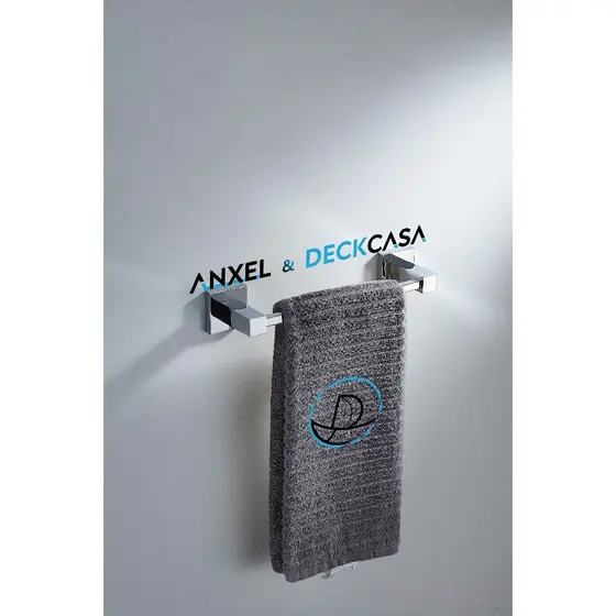 Suporte Porta Toalha De Rosto Banheiro Toalha Barra Quadrada 30cm 60cm Metal Inox Luxo