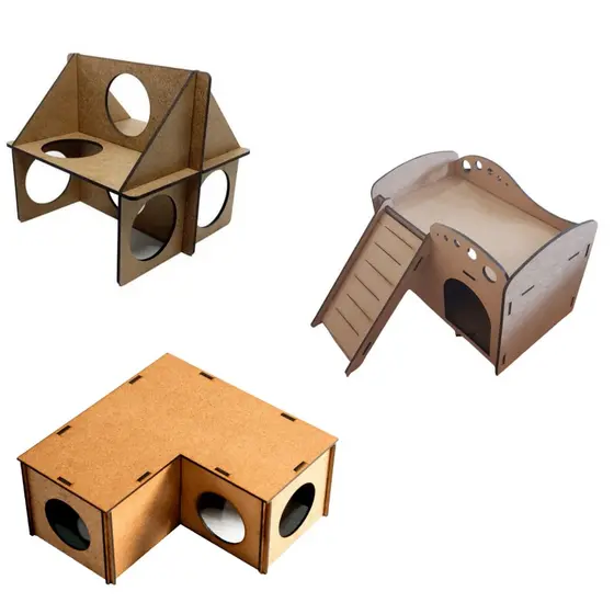 Brinquedos para hamsters kit com 3 brinquedos de hamster