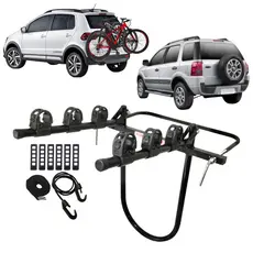Transbike Suporte Para 3 Bikes Estepe Para Ecosport Crossfox Troller Defender Gran Vitara Universal