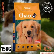 Ração para Cães Adultos Chacco 15kg Sabor Frango e Arroz  (APENAS 1UN POR PEDIDO)