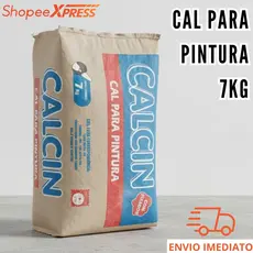 Cal de Pintura Massa Branco 7kg Interno Externo Calcil SuperMax com Fixador (ATE 4UN POR PEDIDO)