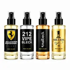 Perfumes Masculinos Kit 4 Premium Aromas Marcantes Sofisticados e de Longa Duração