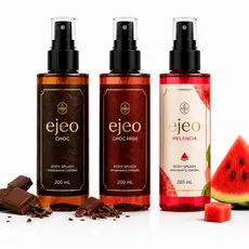 Body Splash Feminino Perfume 200ml Kit 3 ejeo choc, ejeo choc high, ejeo melancia Refrescante
