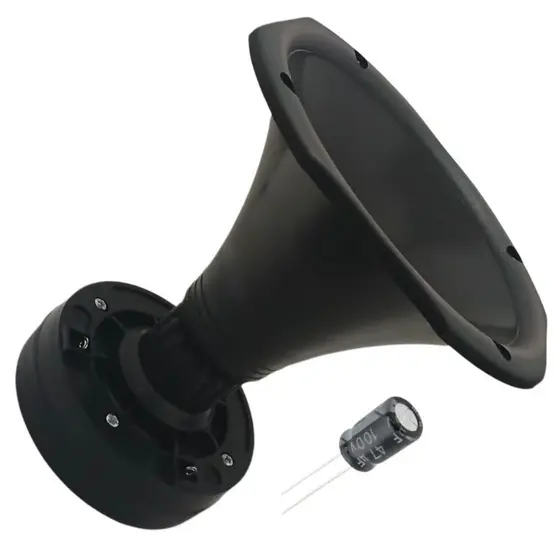 Driver 160w Rms Space Audio Original Completo Com Corneta E Capacitor - SPA DRIVER 160WP