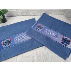 KIT COM  2 TOALHINHAS  PERSONALIZADA TOALHINHA INFANTIL PRESENTE LEMBRANCINHA DE FESTA
