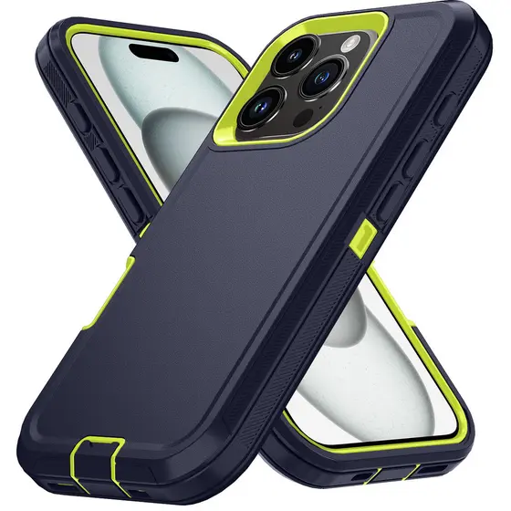 Armadura À Prova De Choque Defender Caso De Telefone Para iphone 11 12 13 14 15 16 E 17 Ar 18 Pro Max Duro PC + TPU Capa