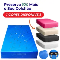 Capa de Colchão Impermeável Antialérgica Protetor colchão Solteiro Berço Casal e Queen Hospitalar