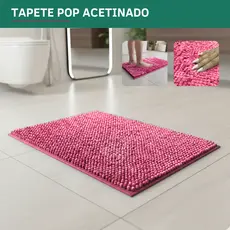 Tapete P/ Banheiro Pop Antiderrapante Secagem Rápida Super Macio Alta Durabilidade Desing Acetinado