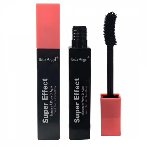 Máscara de Cílios Super Effect À Prova D'água Óleo de Macadâmia 13ml - Belle Angel