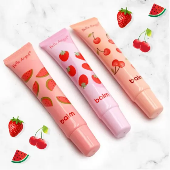 Kit 03 Unidades Lip Balm Gloss Labial 13ml - Belle Angel