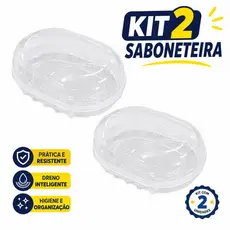 Kit 2 Saboneteiras com Tampa Protetora – Portátil, Higiênico e Ideal para Viagens