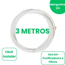 Mangueira 1/4 Para Filtro Purificador Bebedouro - Mangueira 6,35mm Atóxica