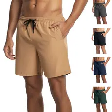 Kit 5 Bermuda Short Masculino Tactel Elastano Treino Praia