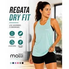 Regata Blusa Feminina DryFit Academia Treino Corrida Fitness Esportiva