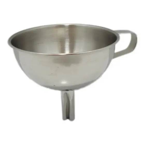 Funil Grande Com Peneira Coador Aço Inox 15cm Profissional Coquetel - Ke Home