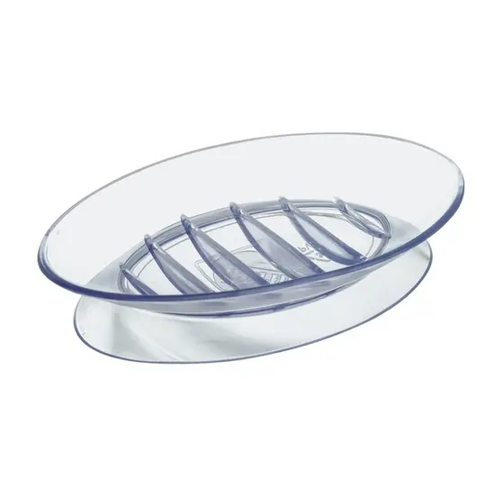 Saboneteira Flex Porta Sabonete Silicone Com Sucção Transparente Arthi