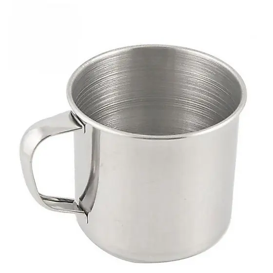 Caneca 100% Em Aço Inoxidavel Com Alça De 700 Ml kehome