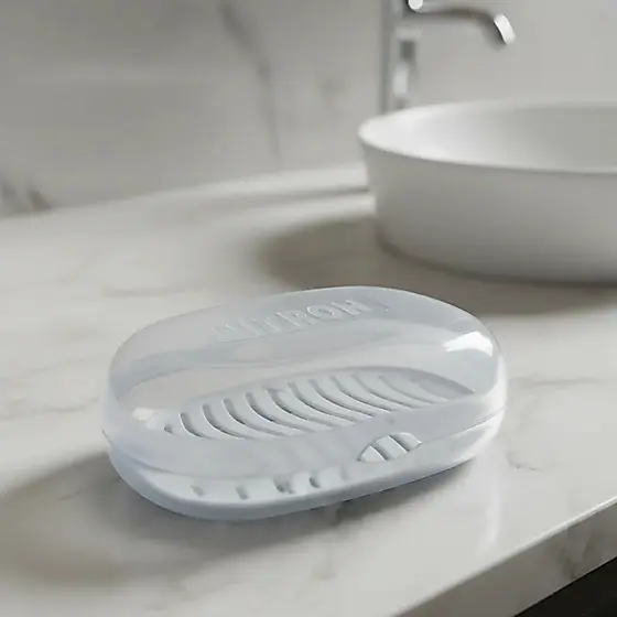 Saboneteira Premium Oval Com Telinha Plástico Nitron