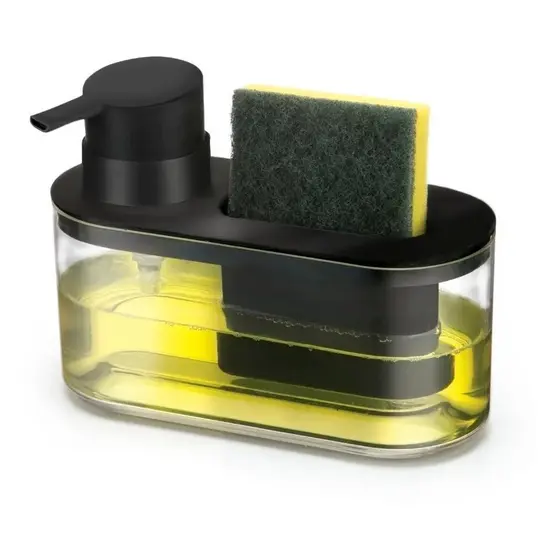 Dispenser Porta Detergente e Porta Bucha Pia Com Bico Dosador Arthi