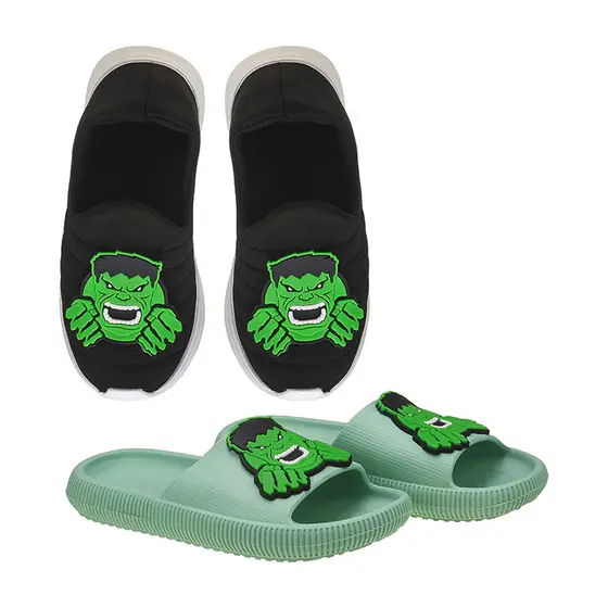Kit Tênis Calce Fácil e Chinelo Nuvem Slide Personalisado Huck