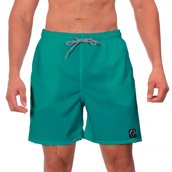 Shorts Masculino Promoção sem Estampa Liso Cores Verão Praia Moda Casual Bermuda Masculina Tecido Leve c/ Elastano