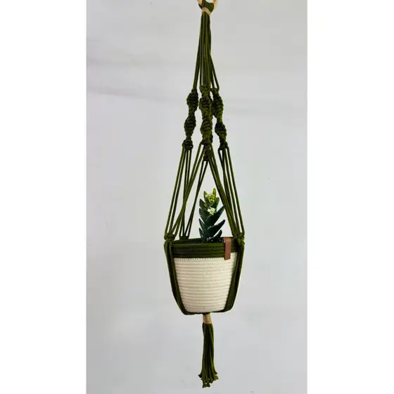 suporte de planta/macrame