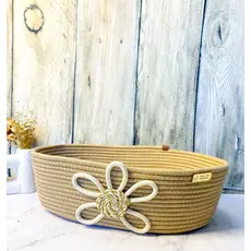 Cesto de algodão/organizador/decoraçãoflora