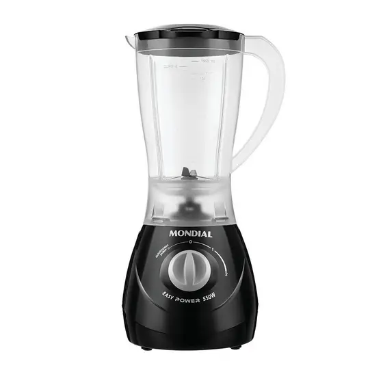 Liquidificador Mondial, Easy Power 550W, 110V, Preto