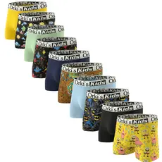Kit com 10 Cuecas Boxer  Infantil Meninos Confortavel 