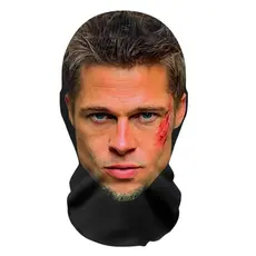 Máscara Facial Realista Malha Celebridade Balaclava Chapéu Chapelaria Prop Cosplay Traje Divertido R0E8